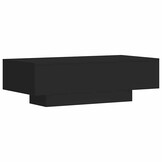 vidaXL Salontafel 100x49,5x31cm Bewerkt Hout Zwart - 57% Korting!