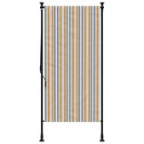 vidaXL Rolgordijn Buiten 120x270cm Geel/Wit met 57% Korting