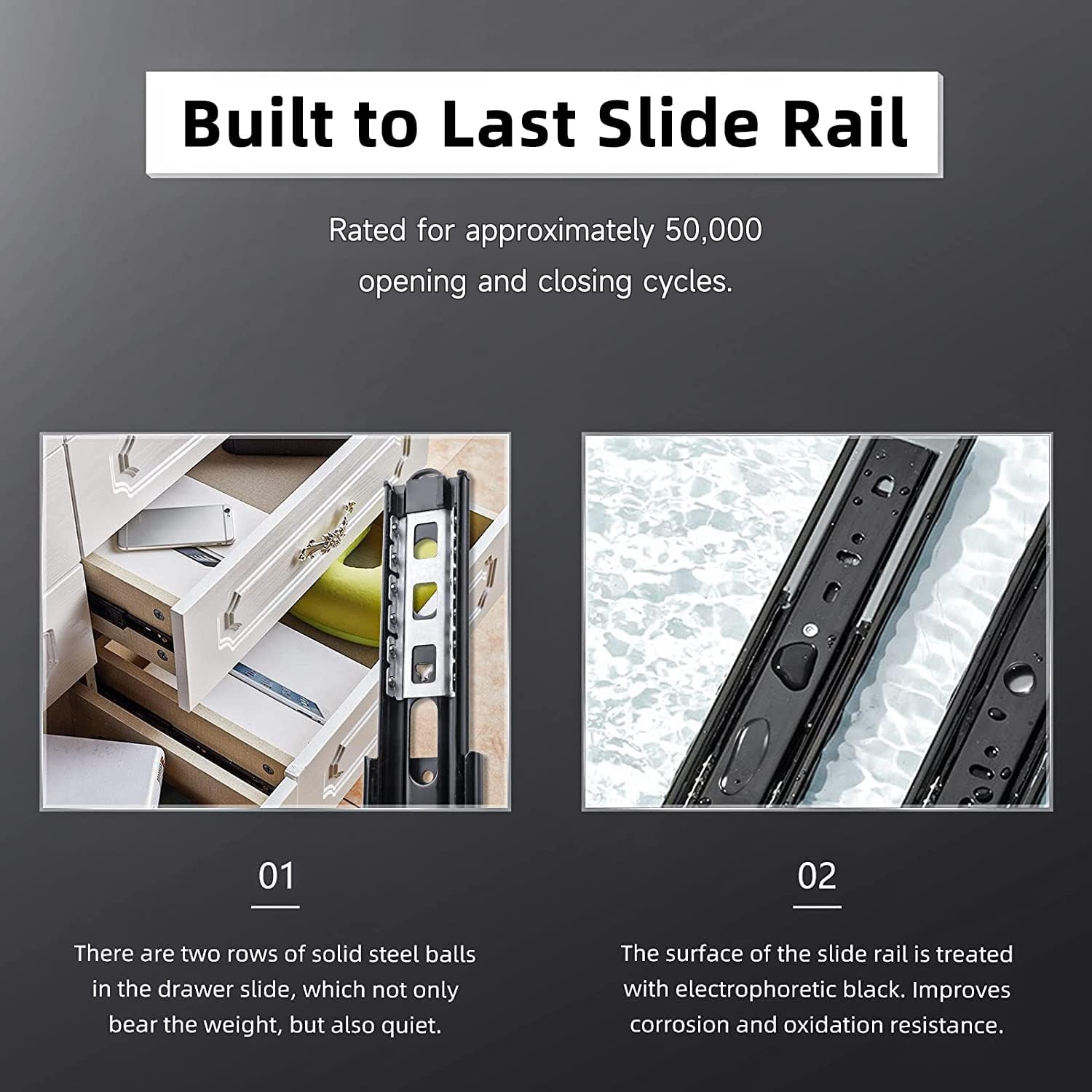 Soft Close Ladegeleiders Zwart 400mm - 34% Korting!