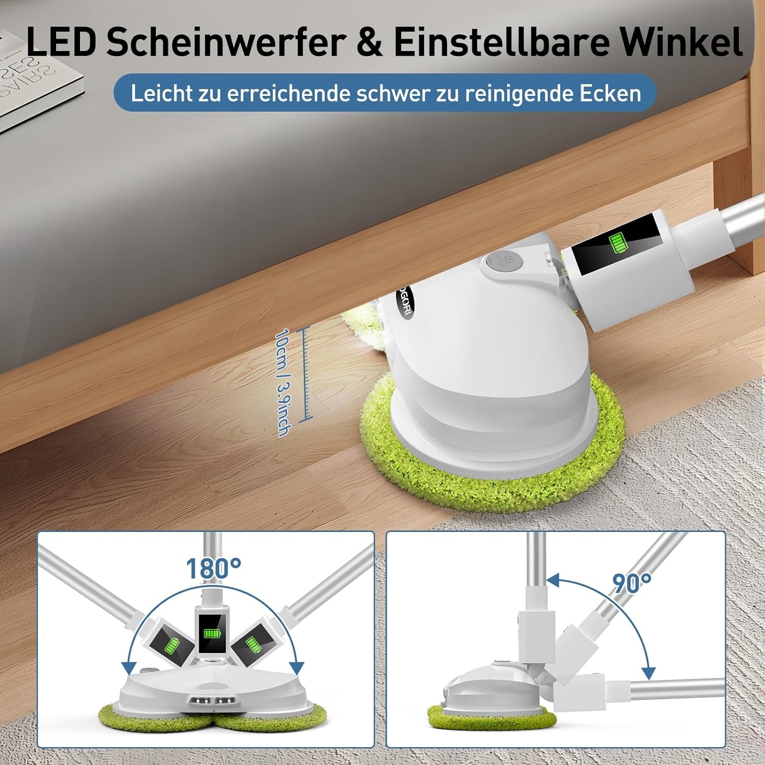 Elektrische Dweil met 63% Korting - Draadloos & Krachtig