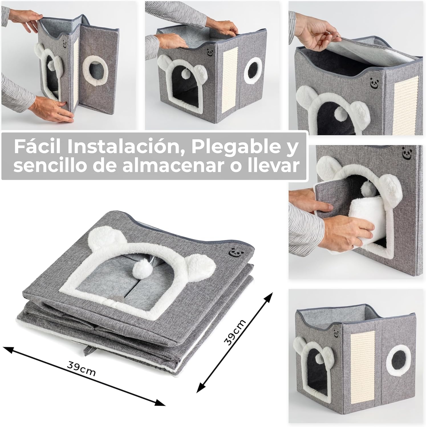 Kattenbed Hol met Krabpaal & Speelgoed - 34% Korting!