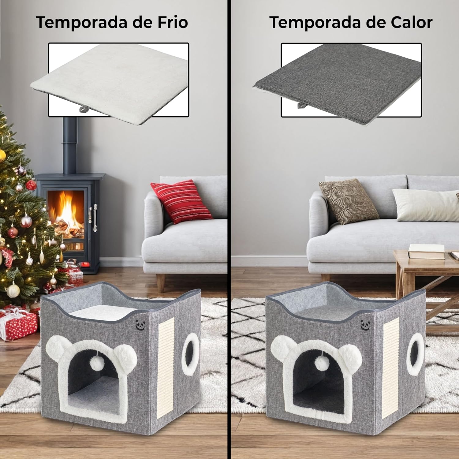 Kattenbed Hol met Krabpaal & Speelgoed - 34% Korting!