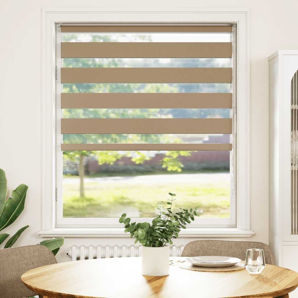 VidaXL Zebra Gordijn Zandbruin (95x150cm) - 64% Korting!