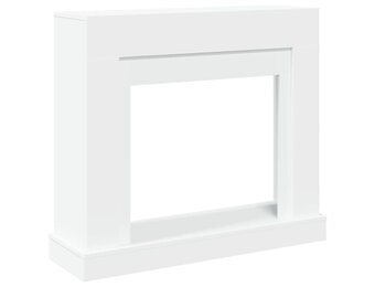 vidaXL Haardombouw 100x30x87,5cm Bewerkte Hout Wit - 86% Korting