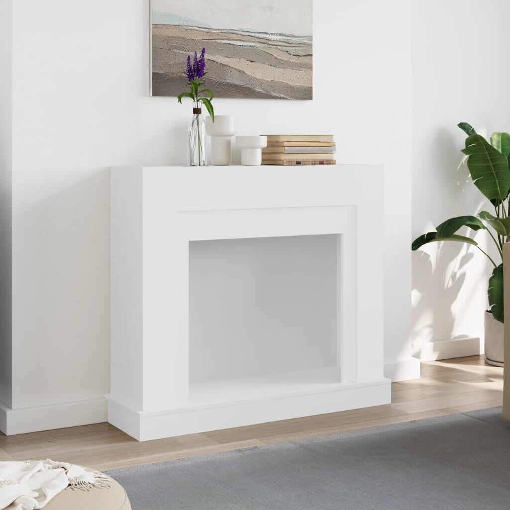 vidaXL Haardombouw 100x30x87,5cm Bewerkte Hout Wit - 86% Korting