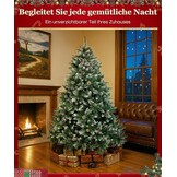 Besneeuwde Kerstboom 180 cm - Met Dennenappels & Standaard (64% Korting)
