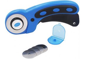 Rolsnijder 45mm Blauw met 5 Reservemessen | 32% Korting