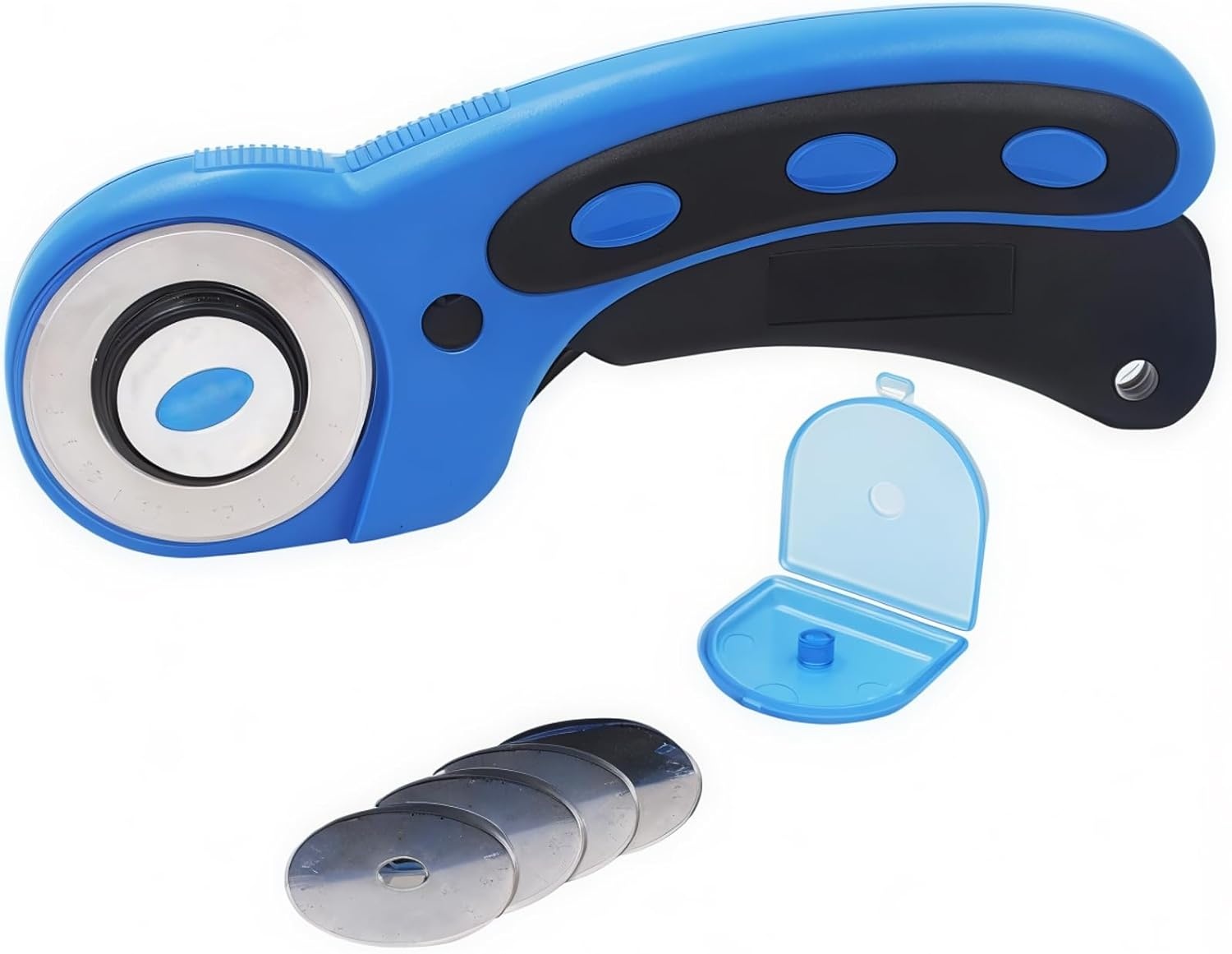 Rolsnijder 45mm Blauw met 5 Reservemessen | 32% Korting