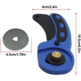 Rolsnijder 45mm Blauw met 5 Reservemessen | 32% Korting