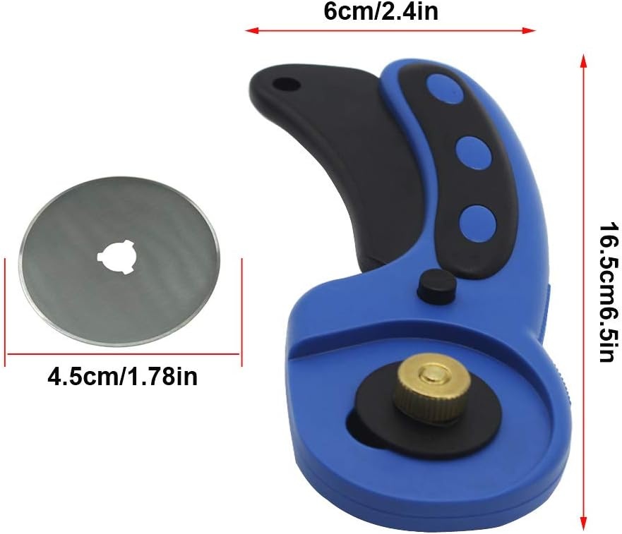Rolsnijder 45mm Blauw - 54% Korting | Stof, Leer & Meer