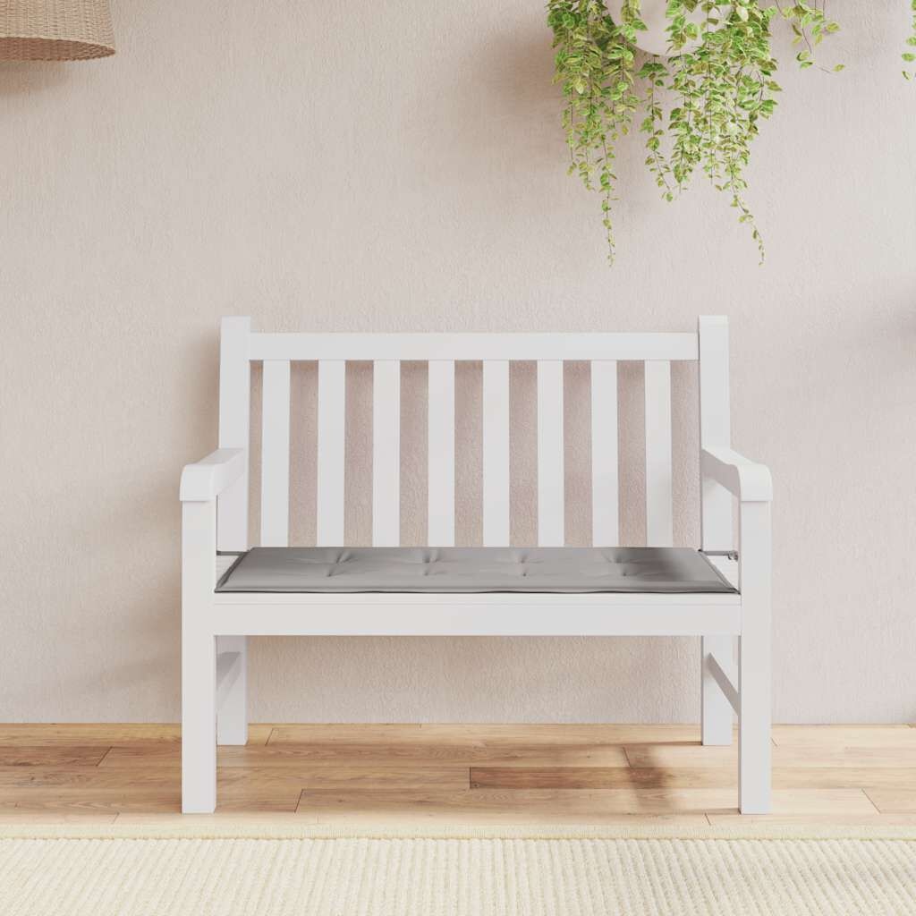 Grijze Tuinbankkussen van Oxford Stof - 100x50 cm - 57% Korting