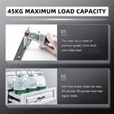Soft Close Ladegeleiders Volledig Uittrekbaar 350mm Zwart (57% Korting)