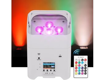 Oplaadbare LED Par Uplight 108W RGBWA+UV met 37% Korting