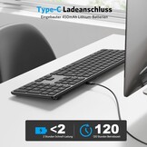 Draadloos Bluetooth Toetsenbord QWERTZ (DE) - 3 Kanalen - 35% Korting