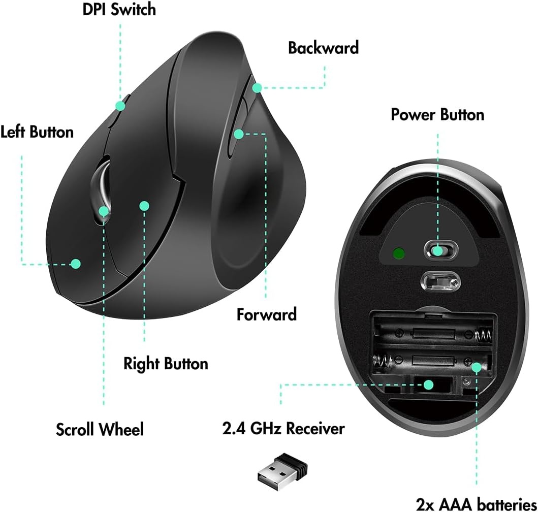 Ergonomisch Draadloos Toetsenbord & Muis Set met Polssteun - 36% Korting