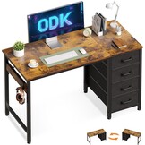 Ruimtebesparende Computertafel met 4 Laden & Koptelefoonhouder - 41% Korting!