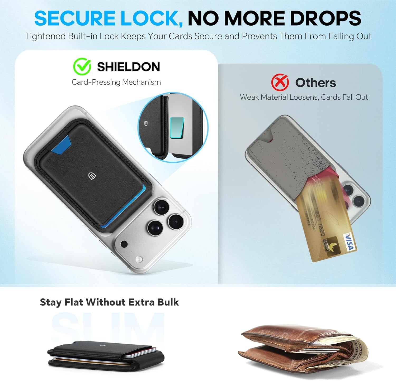 Leren Kaarthouder iPhone (RFID) - 35% Korting