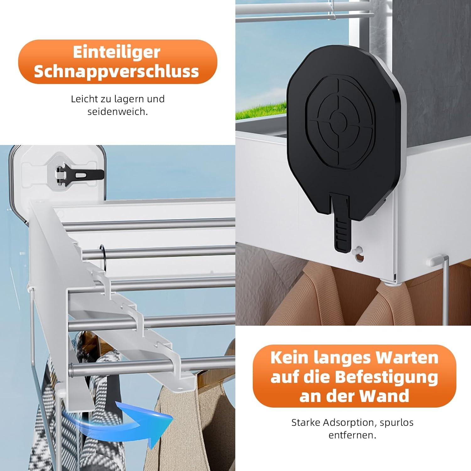 Wanddroogrek met zuignap - 36% Korting!