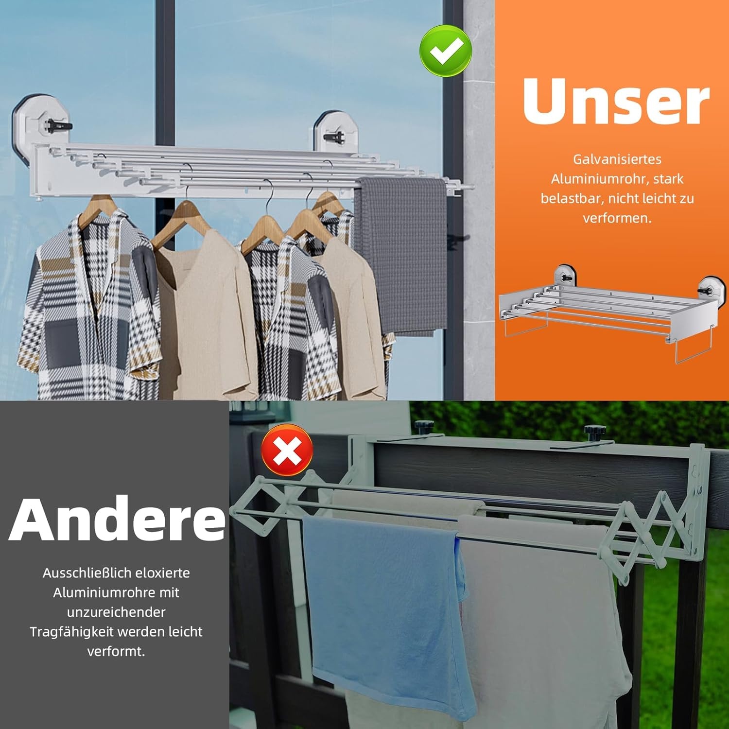 Wanddroogrek met zuignap - 36% Korting!