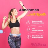 Smart Hula Hoop Fitness | Verstelbaar 66-132 cm | Zwart/Blauw | 61% Korting