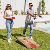 GoSports Klassieke Cornhole Set - Inclusief 8 zitzakken, reiskoffer en spelregels (stijl naar keuze)