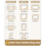 Vloerkleed machinewasbaar laagpolig antislip geometrisch bruin 243x305 cm dun