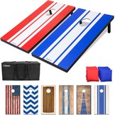 GoSports Klassieke Cornhole Set - Inclusief 8 zitzakken, reiskoffer en spelregels (stijl naar keuze)