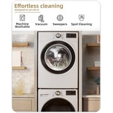 Vloerkleed machinewasbaar laagpolig antislip geometrisch bruin 243x305 cm dun