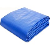 Zwembadmat Vloerbescherming Blauw PVC 400x400 cm | 43% Korting!