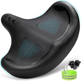Fietszadel extra breed comfortabel ergonomisch, zacht schuim gevoerd, universeel voor heren en dames, mountainbike, stadsfiets, e-bike