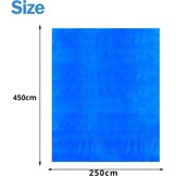 Zwembadmat Vloerbescherming Blauw PVC 400x400 cm | 43% Korting!