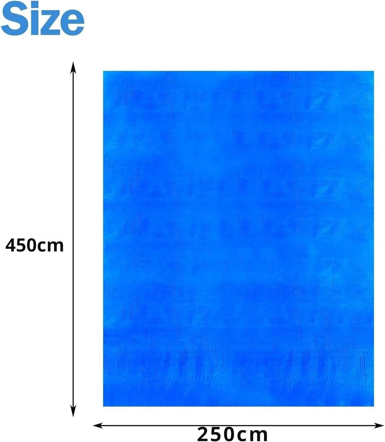 Zwembadmat Vloerbescherming Blauw PVC 400x400 cm | 43% Korting!