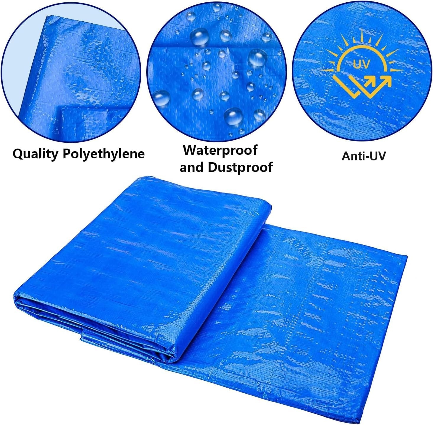 Bodemzeil PVC - Beschermt tegen stenen & wortels, duurzaam - 400x400 cm voor opzetzwembaden