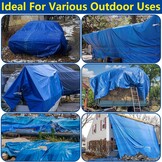 Zwembadmat Vloerbescherming Blauw PVC 400x400 cm | 43% Korting!
