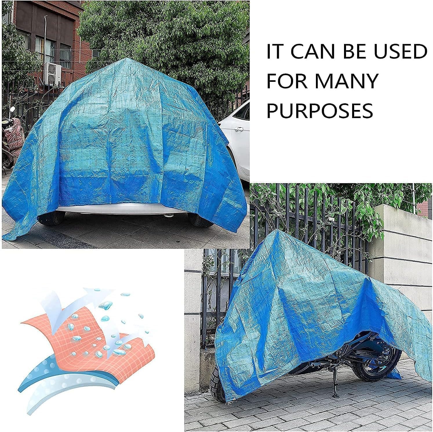 Zwembadmat Vloerbescherming Blauw PVC 400x400 cm | 43% Korting!