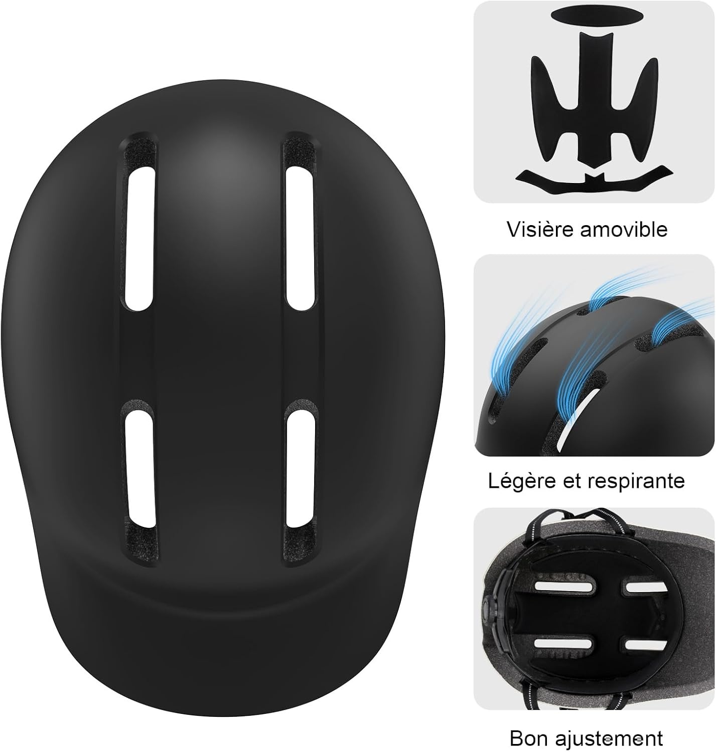 Fietscasco Urban Verstelbaar Dames Heren Veilig Geventileerd Schokabsorberend