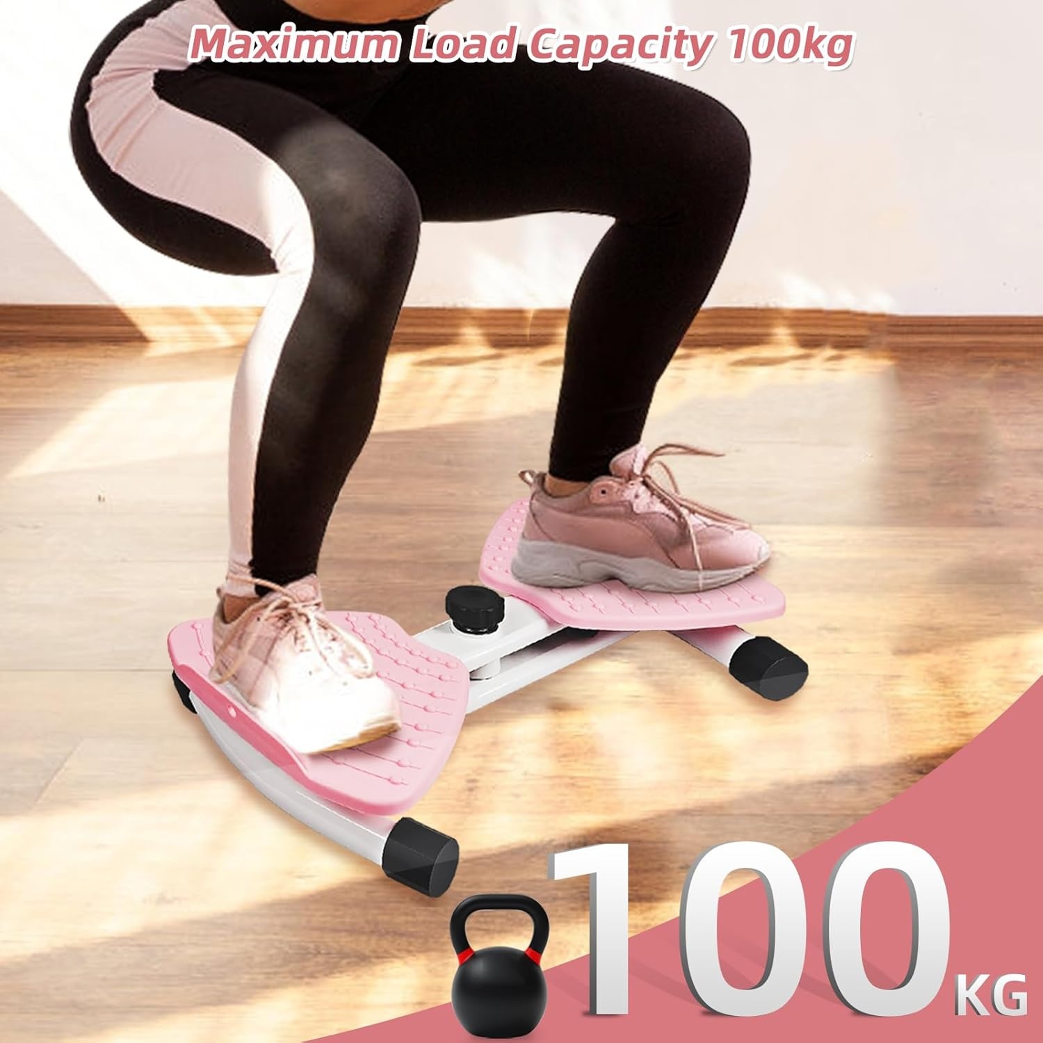 Taille Twister Twist Board met Weerstandsbanden, Dubbel Antislip Pedaal en Voetmassage voor Buik & Core Training