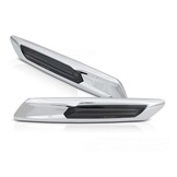 Dynamische LED Zijknipperlichten Zilver Smoke E-gekeurd voor BMW F10/F11 (2010-2013) - 79% Korting!