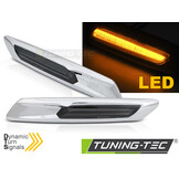 Dynamische LED Zijknipperlichten Zilver Smoke E-gekeurd voor BMW F10/F11 (2010-2013) - 79% Korting!