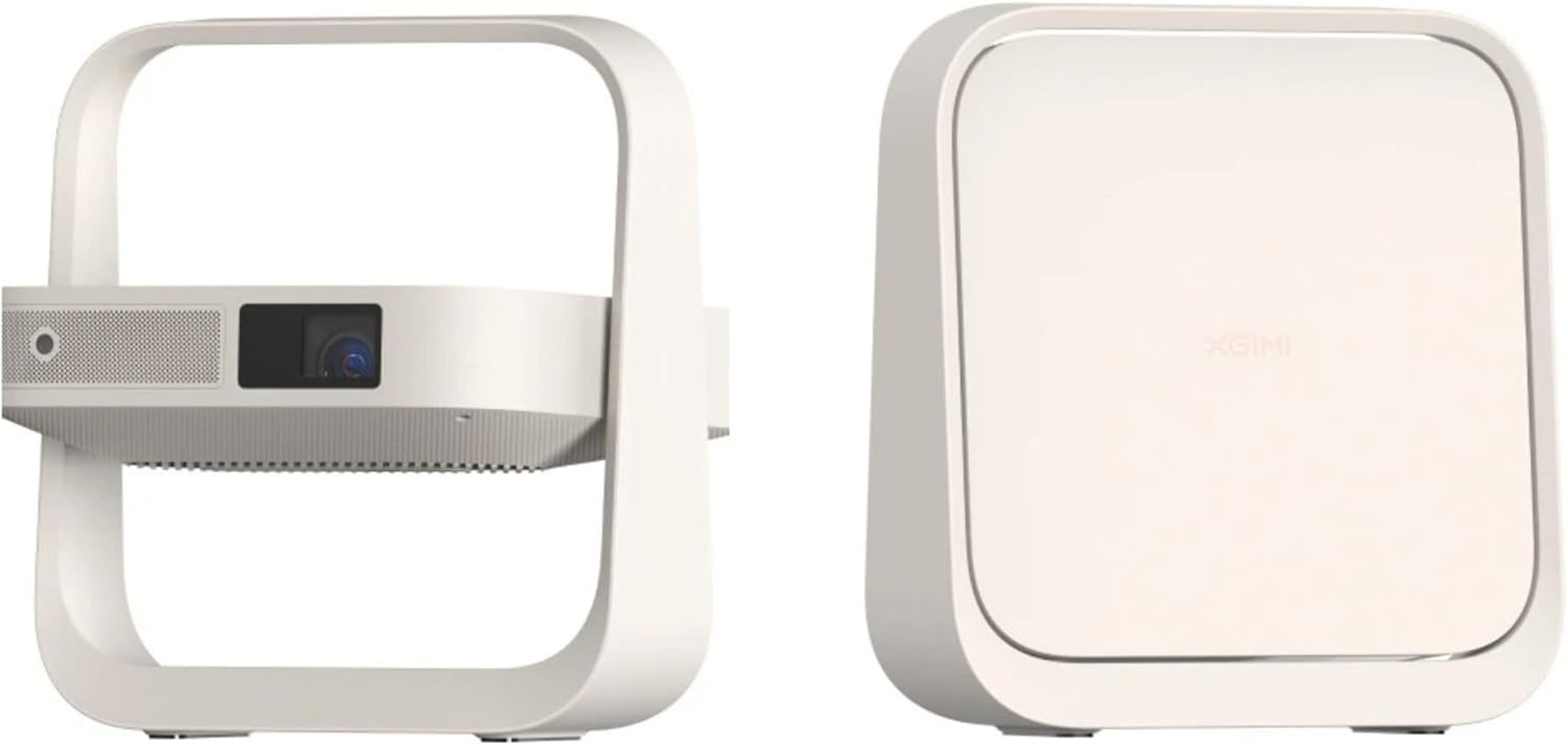 XGIMI Elfin Flip 1080P projector, Gelicentieerde Netflix, Ingebouwde verstelbare standaard, 400 ISO lumens, Schermaanpassing, 2 x 3W ingebouwde luidsprekers, Wifi, Bluetooth, Scherm spiegeling
