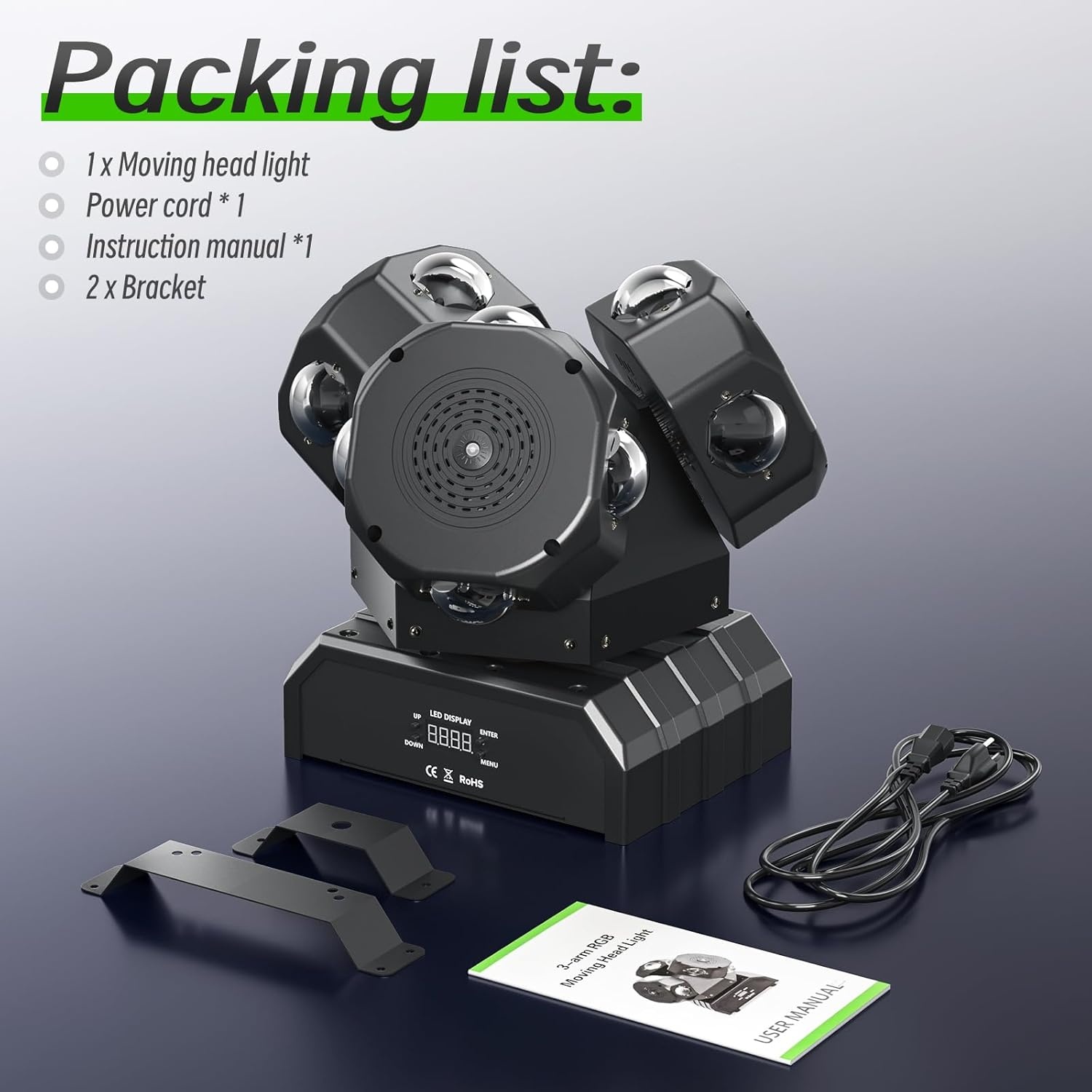 LED Moving Head Discolicht 180W RGBW DMX512 met 58% Korting!