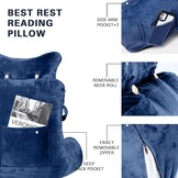 Extra Groot Leeskussen Blauw - 58% Korting!