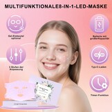 LED Gezichtsmasker Siliconen - 8 Kleuren & Koelfunctie | 57% Korting