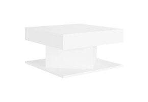 vidaXL Salontafel Bewerkt Hout Wit - 57x57x30 cm (64% Korting)