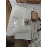 Bewerkt Houten Salontafel Wit 57x57x30 cm - 70% Korting!