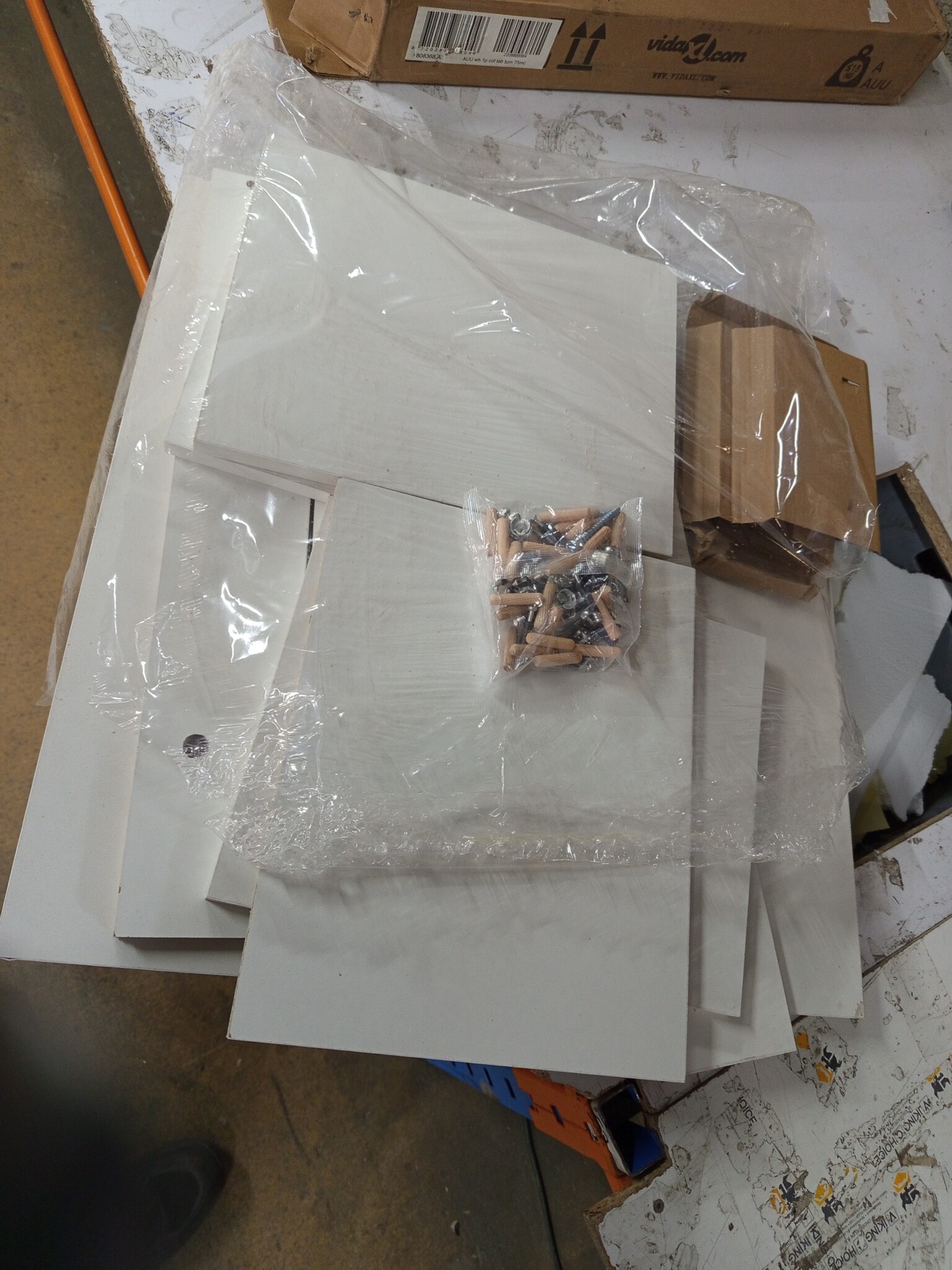 vidaXL Salontafel 57x57x30 cm bewerkt hout wit