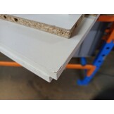 Bewerkt Houten Salontafel Wit 57x57x30 cm - 70% Korting!