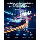 DisplayPort 2.1 Kabel 3m - 16K Gaming Monitor Kabel 51% Korting!