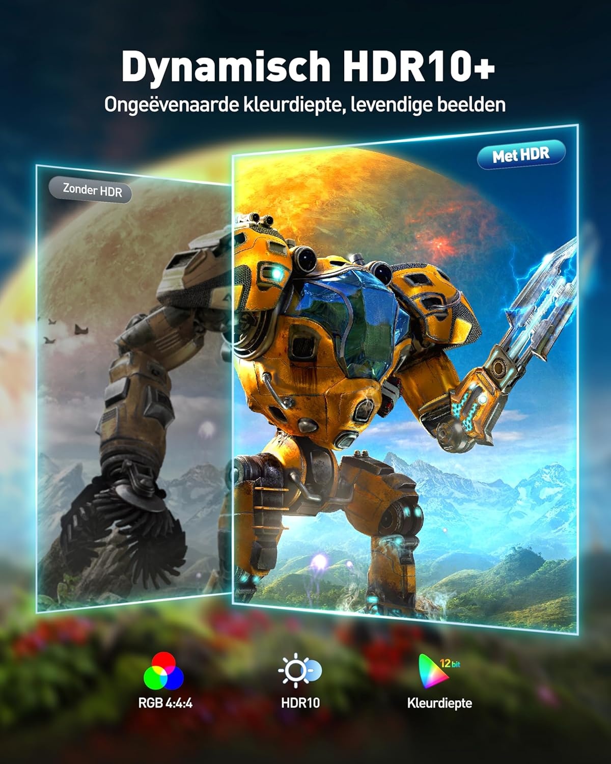 DisplayPort 2.1 Kabel 3m - 16K 80Gbps - 42% Korting!