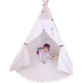 Tipi Kinderspeeltent 100% Katoen met Mat - 53% Korting!
